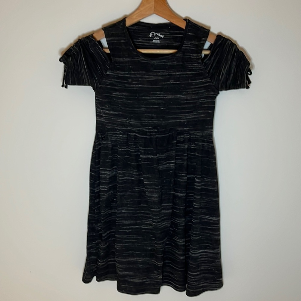 Girls Open Shoulder Dress Back to School